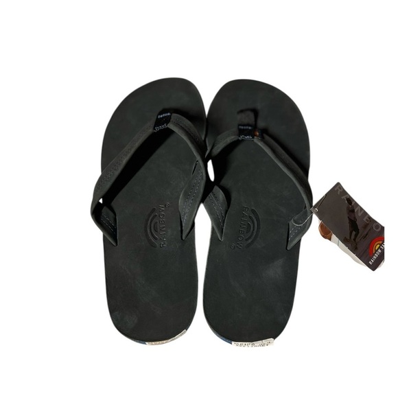 🌈NEW w.tag Rainbow Single Layer Premier Leather Sandal w Blue 1" Midsole  XXXL - Picture 4 of 11